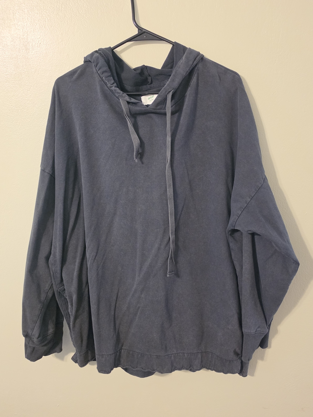 aerie Washed Charcoal Gray Hoodie
